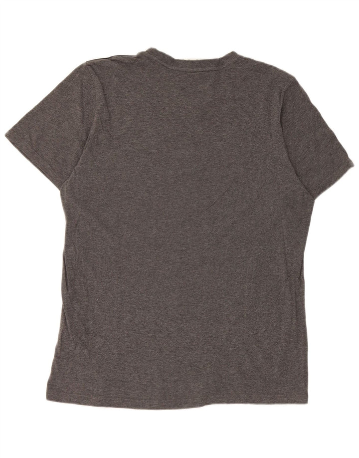 T-shirt Adidas da uomo Top Large in cotone grigio