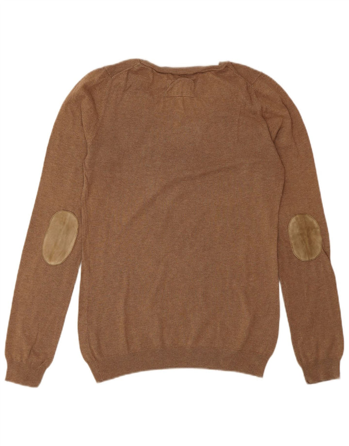 Maglione maglione girocollo da donna Massimo Dutti UK 12 Marrone medio