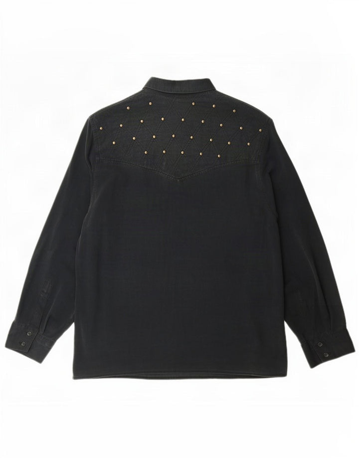 Camicia da donna Witty Girl UK 14 seta nera media