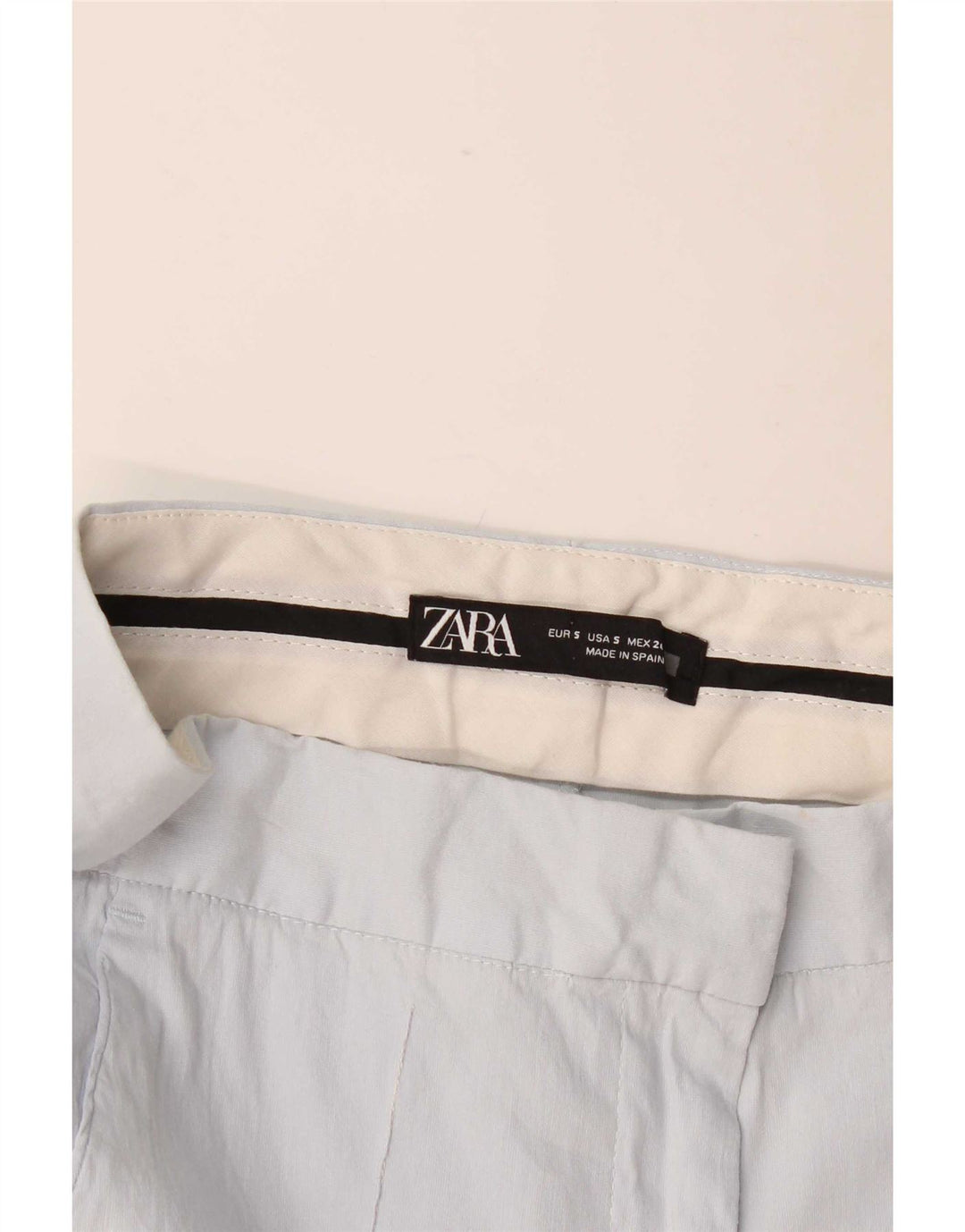 Pantaloni Capri Donna Zara Piccoli W26 L17 Blu