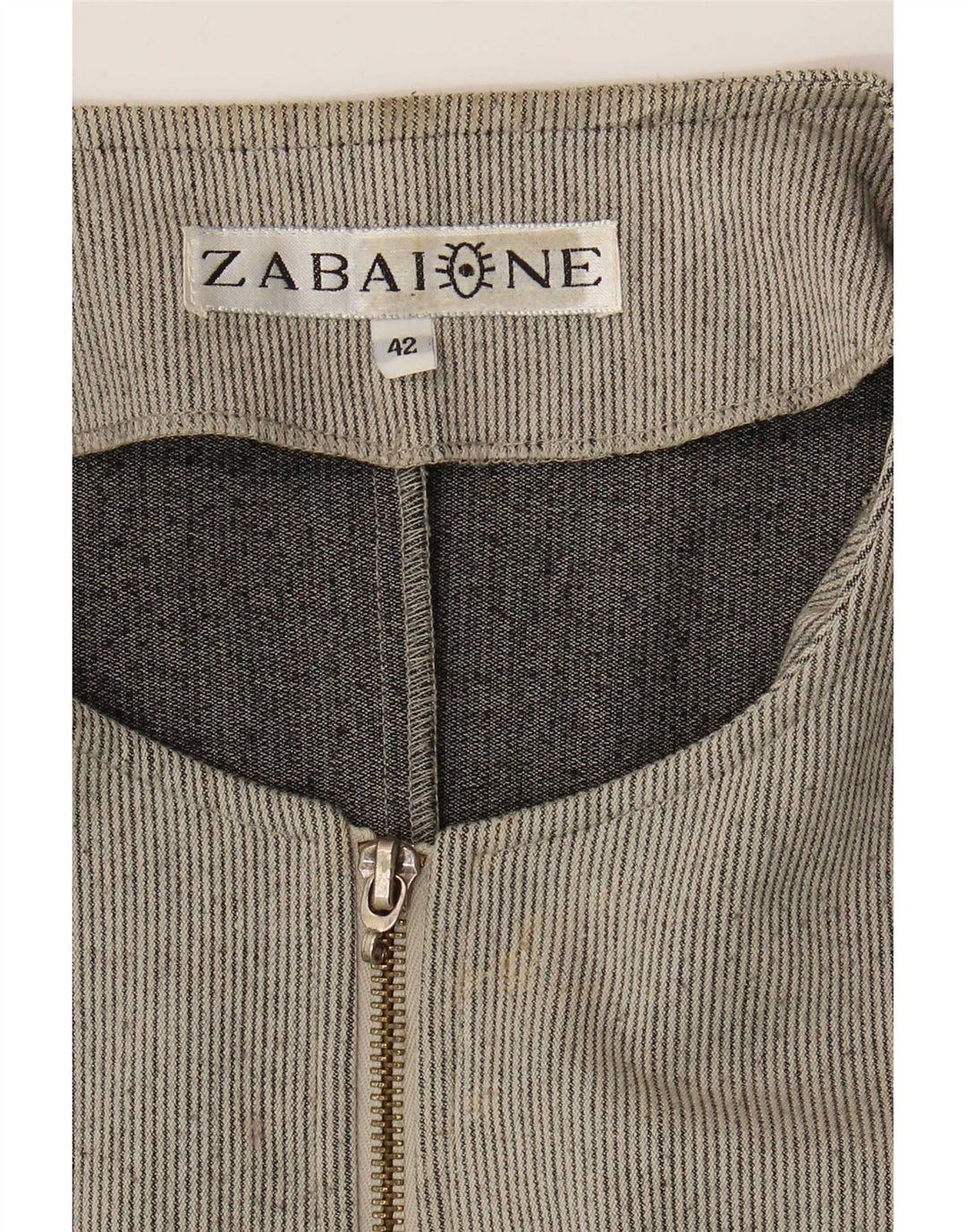 Giacca Blazer Zabaione Donna Full Zip IT 42 Gessato Medio Grigio