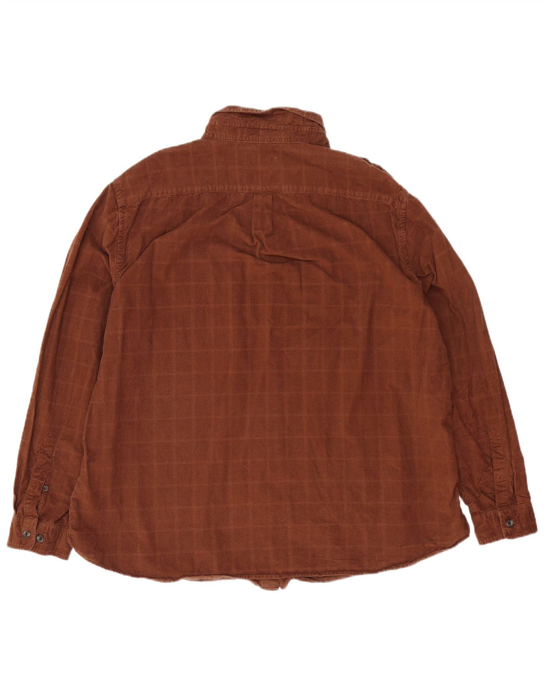 Camicia da uomo Marks & Spencer 3XL cotone a quadri marrone