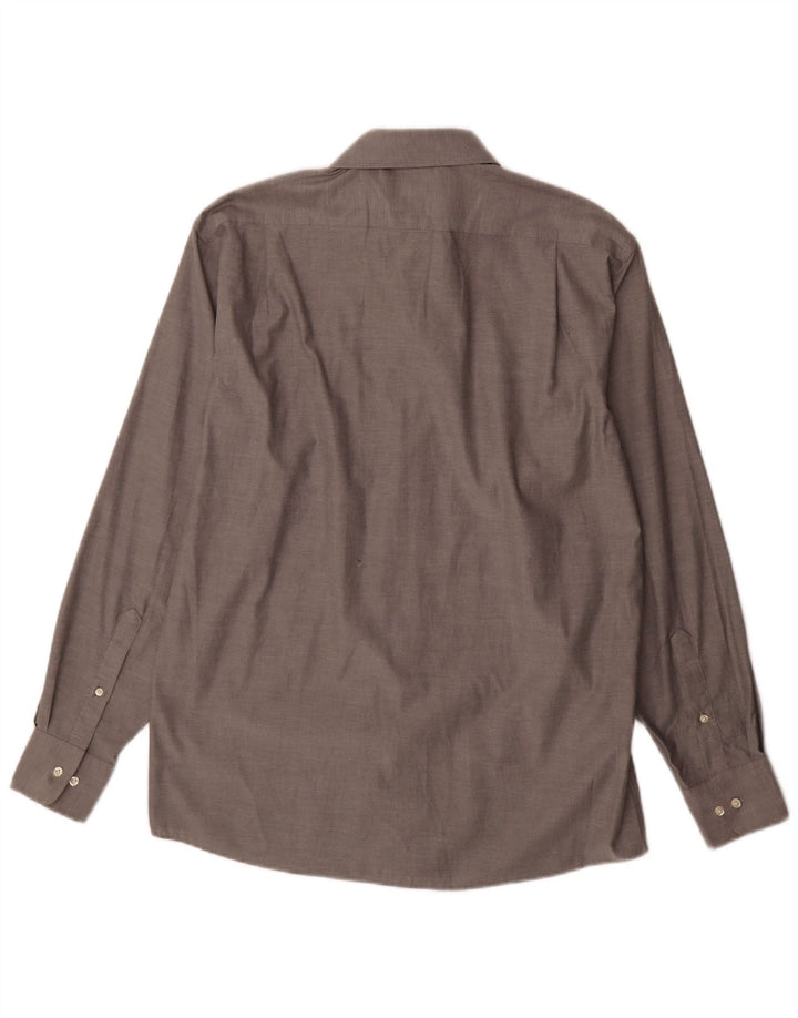 Camicia da uomo vestibilità regolare Tommy Hilfiger taglia 15 1/2 cotone grigio medio