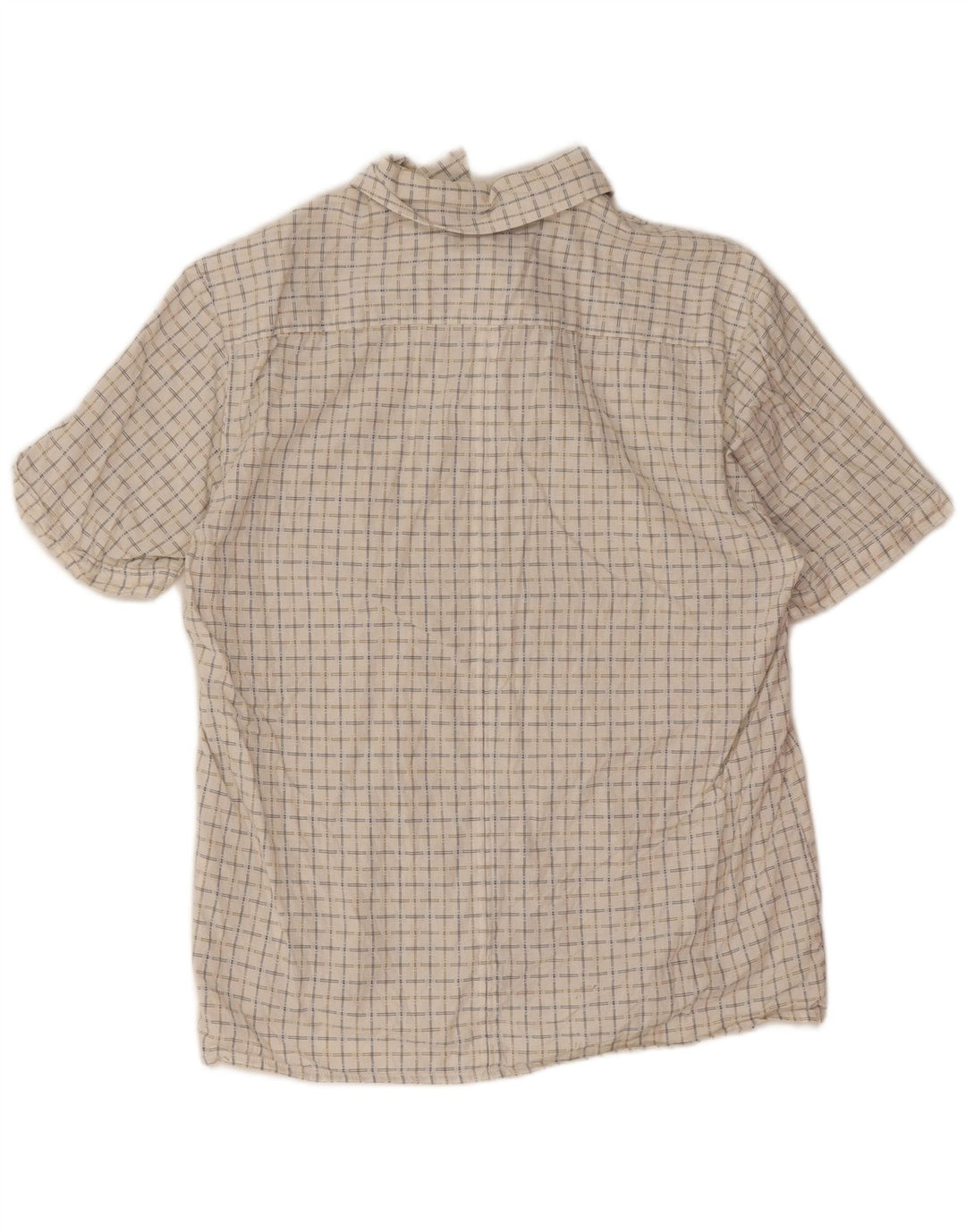 Camicia da uomo Wrangler a maniche corte, vestibilità regolare, in cotone scozzese medio bianco