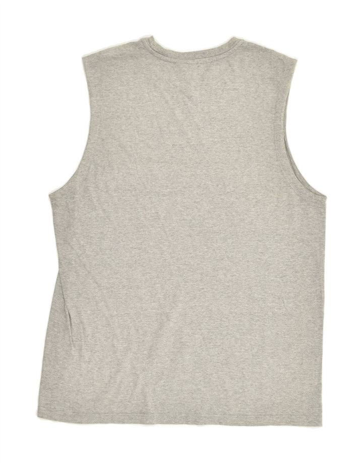 CHAMPION Womens Vest Top UK 18 XL Grey Cotton | Vintage Champion | Thrift | Second-Hand Champion | Used Clothing | Messina Hembry 