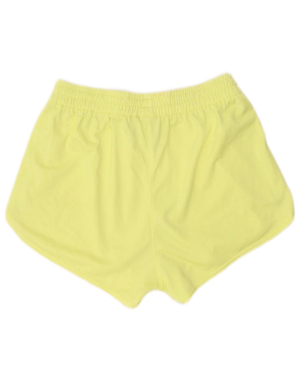 Pantaloncini sportivi Adidas Primegreen da donna UK 14 Sport in poliestere giallo medio