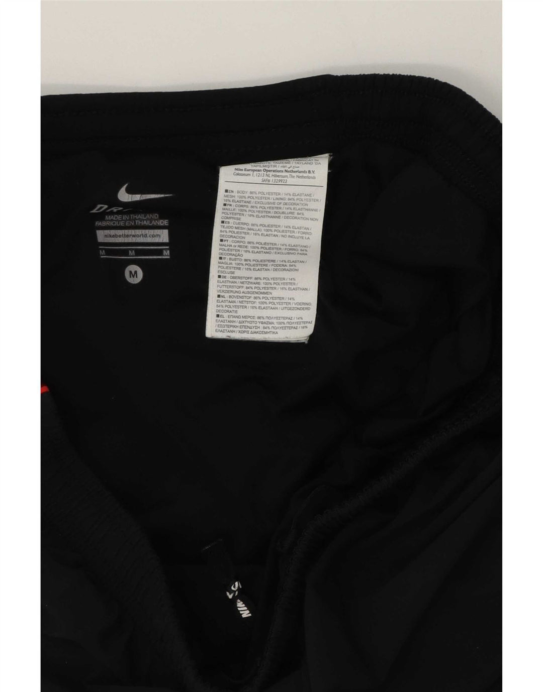 Pantaloncini sportivi Nike Dri Fit da uomo, colore nero medio, in poliestere color block