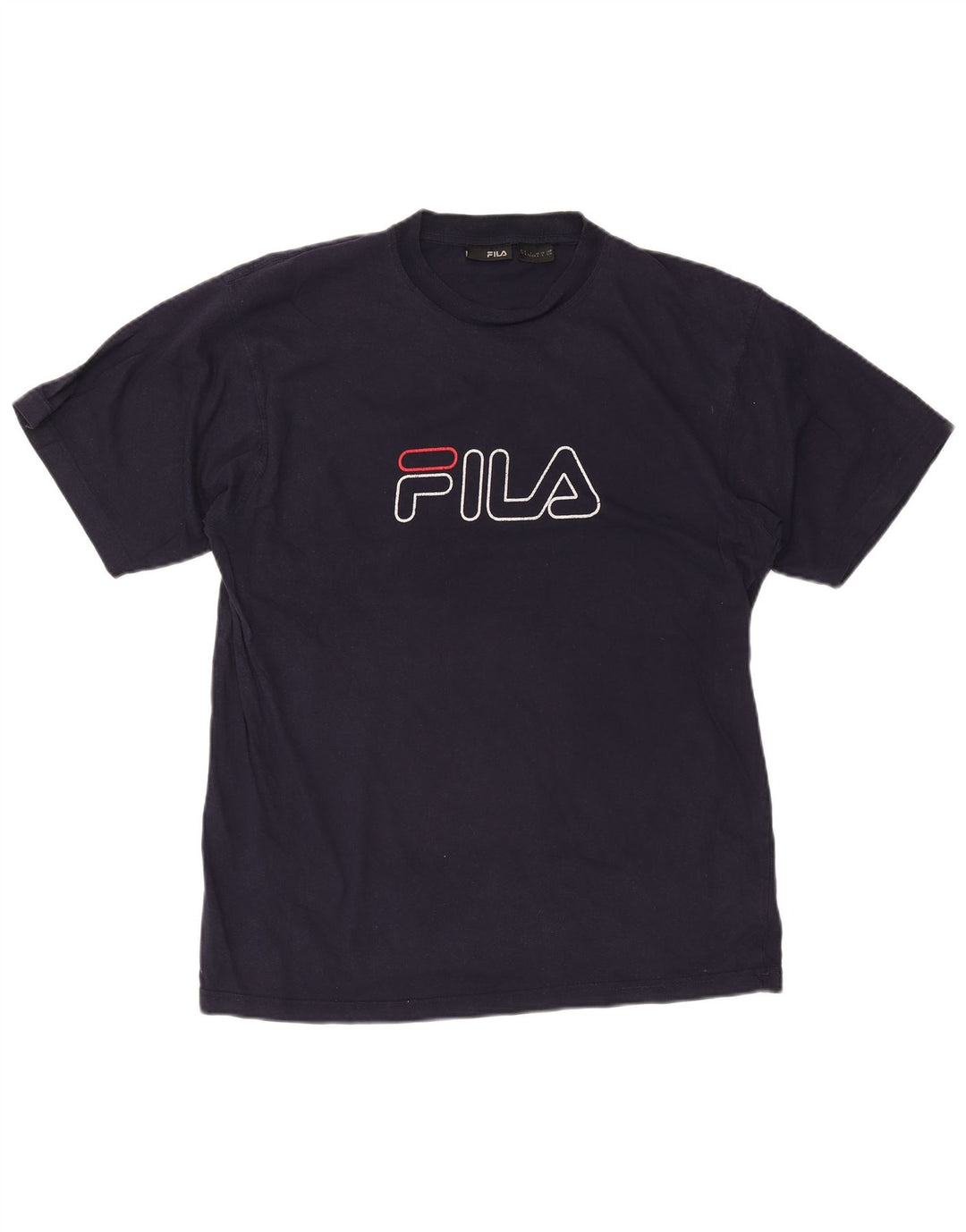 T-shirt grafica da uomo Fila Top Large blu navy
