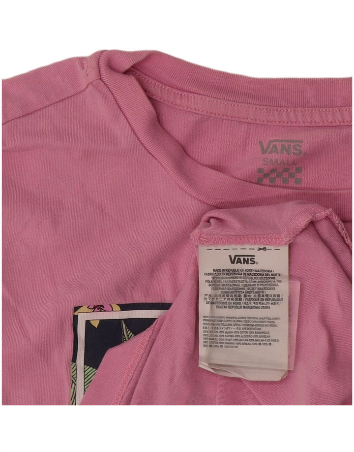 T-shirt grafica da donna Vans UK 10 piccola rosa