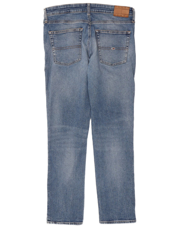 Tommy Hilfiger Mens Slim Jeans W34 L32 Blue Cotton