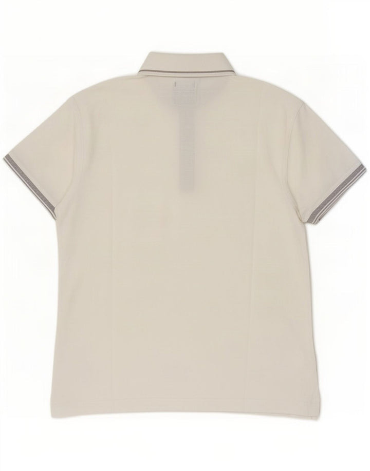 Polo da uomo slim fit Henry Cottons bianca media