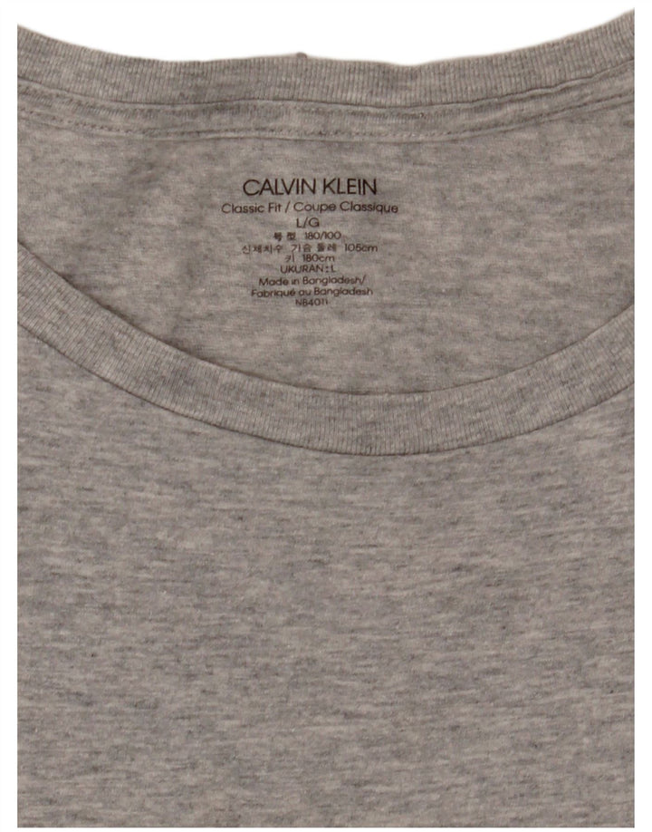 T-shirt Calvin Klein da uomo dalla vestibilità classica, grande, grigia screziata