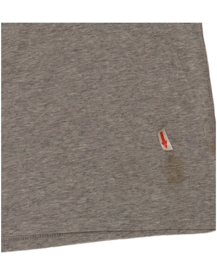 T-shirt grafica Nike Dri Fit da uomo, piccola, in cotone grigio