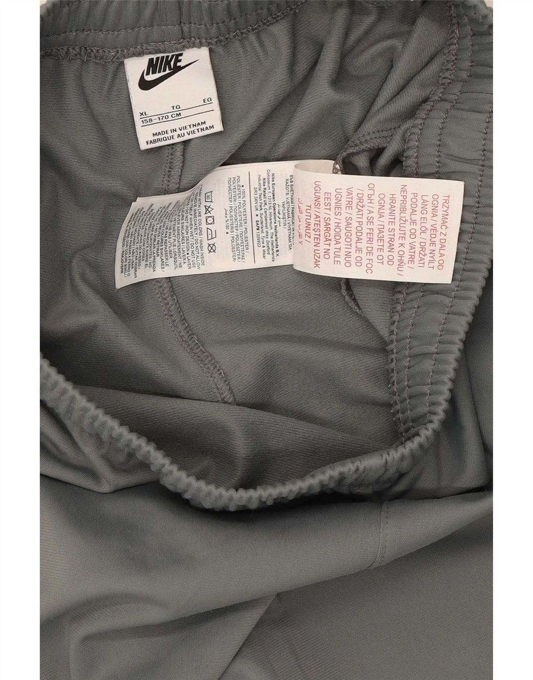 Pantaloni della tuta da ragazzo Nike Joggers 13-14 anni Poliestere grigio