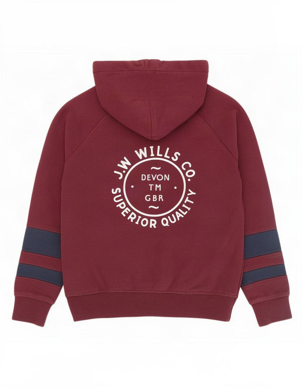 Maglione con cappuccio vestibilità ampia da donna Jack Wills UK 6 XS color bordeaux