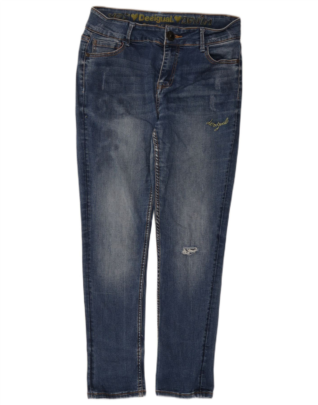 Jeans skinny da donna Desigual W28 L27 Blu