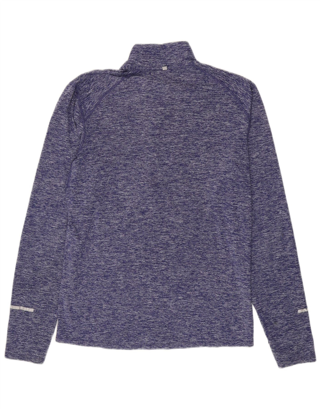 Tuta da ginnastica Nike Dri Fit da uomo con collo e zip, piccola, viola screziata