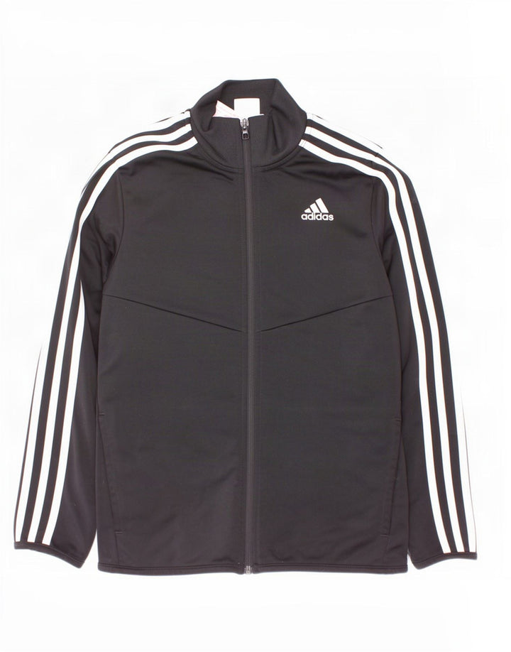 Giacca Top della tuta da ragazzo Adidas 11-12 anni in poliestere nero
