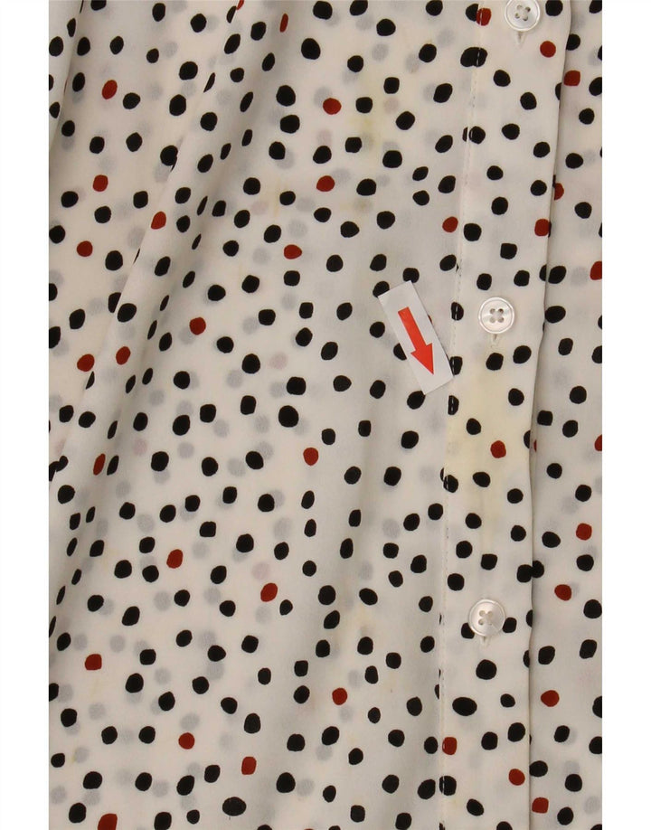 Camicetta oversize da donna Hobbs UK 18 XL Poliestere maculato bianco