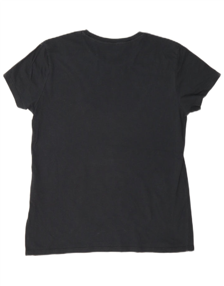 Levi's T-shirt grafica oversize da donna Top UK 10 Small Nera