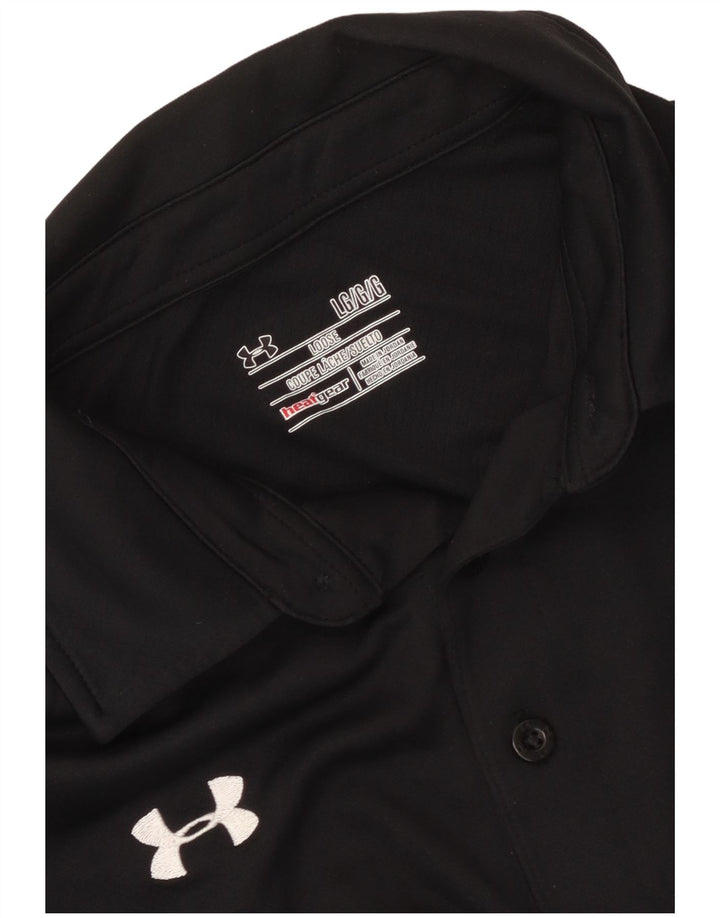 Polo da uomo UNDER ARMOUR Heat Gear Large nera