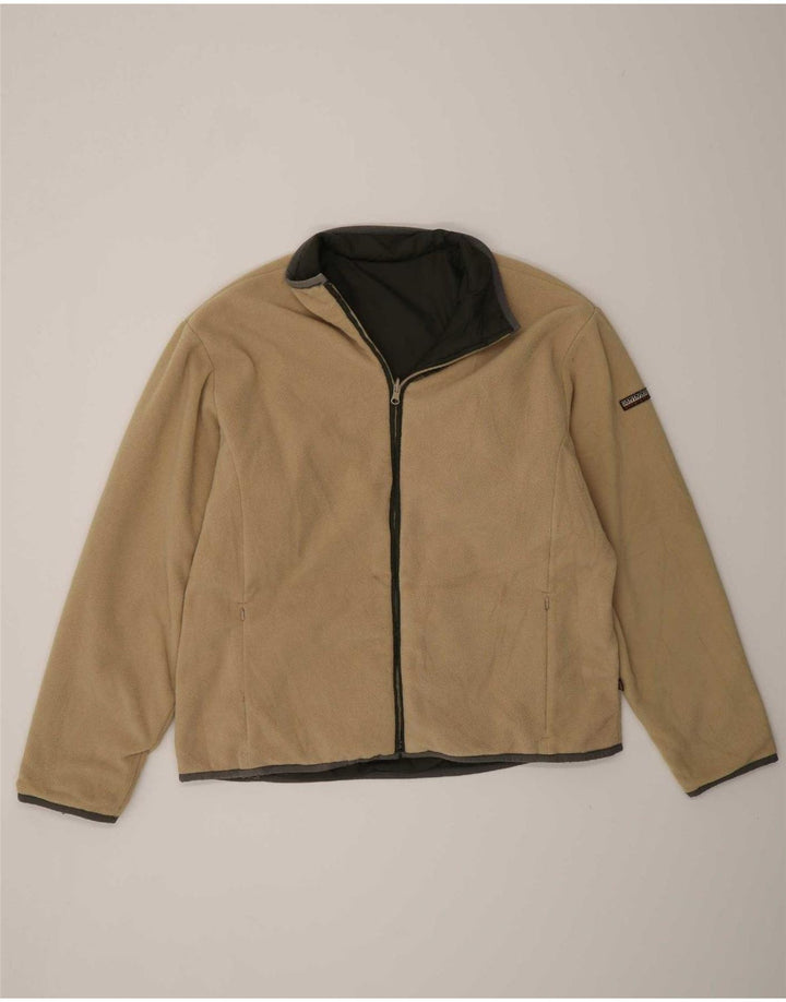 Giacca reversibile geografica da uomo Napapijri UK 40 Large Khaki