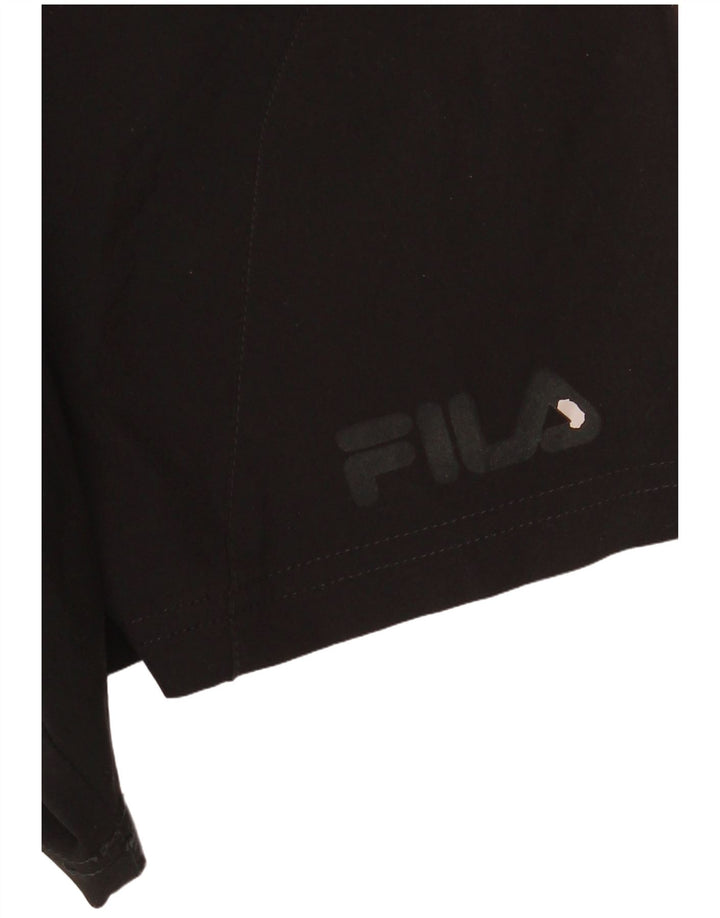 Pantaloncini sportivi da uomo Fila poliestere medio nero