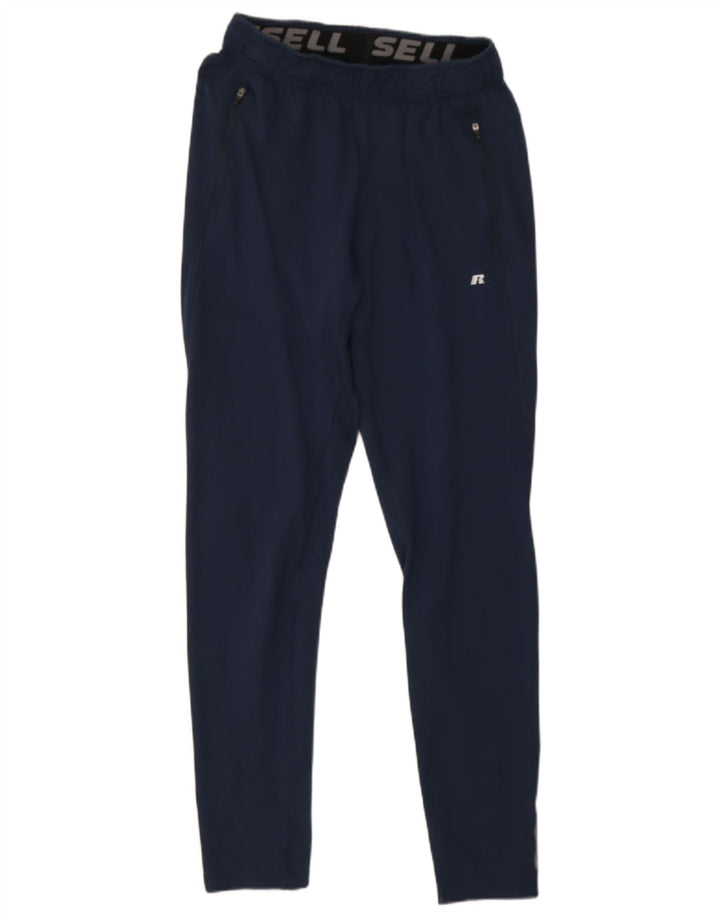 Pantaloni da tuta da uomo Russell Athletic Small Rayon blu navy