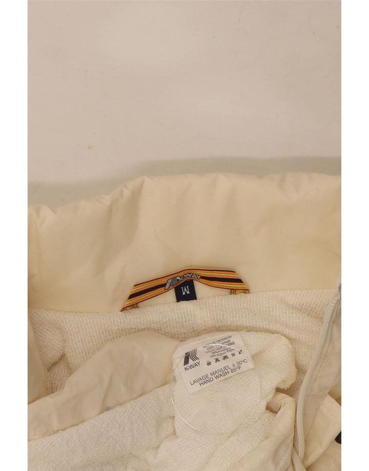 Giacca antipioggia con cappuccio da uomo K-Way UK 38 Medium White Poliammide