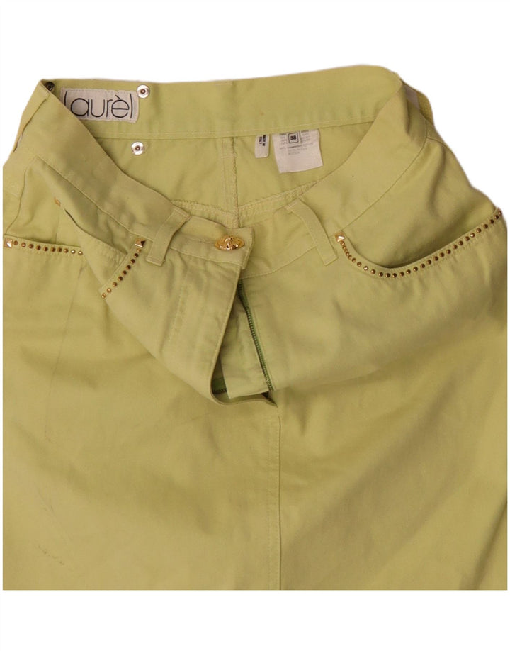 Minigonna da donna Laurel EU 38 media W28 cotone giallo