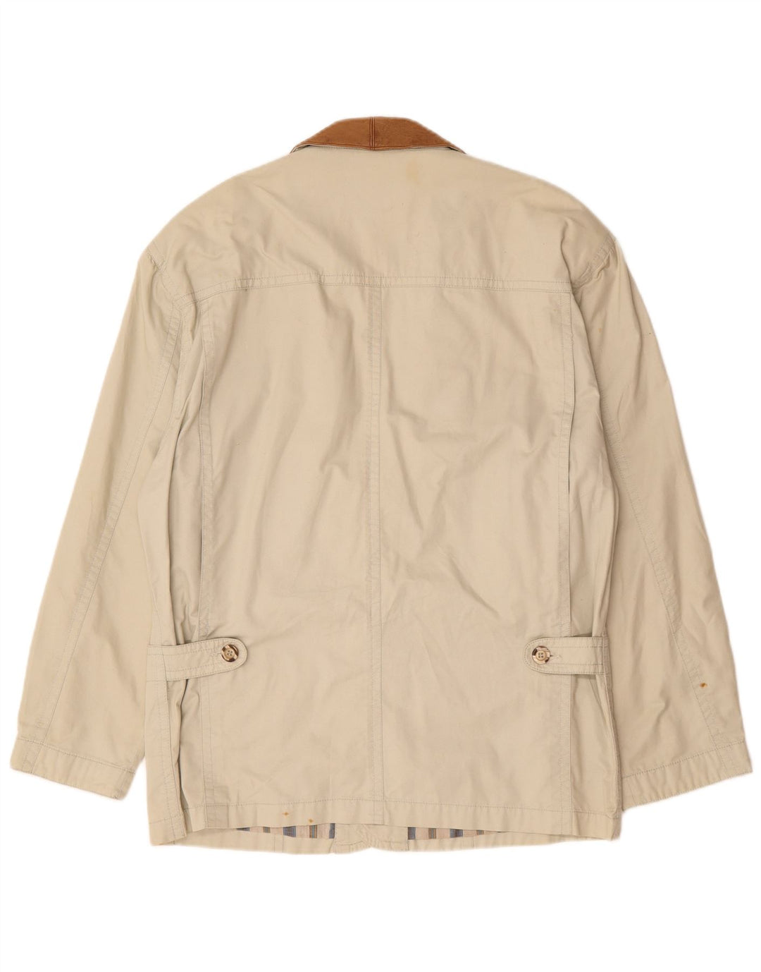 Giacca utilitaria vintage da uomo UK 40 grande cotone beige