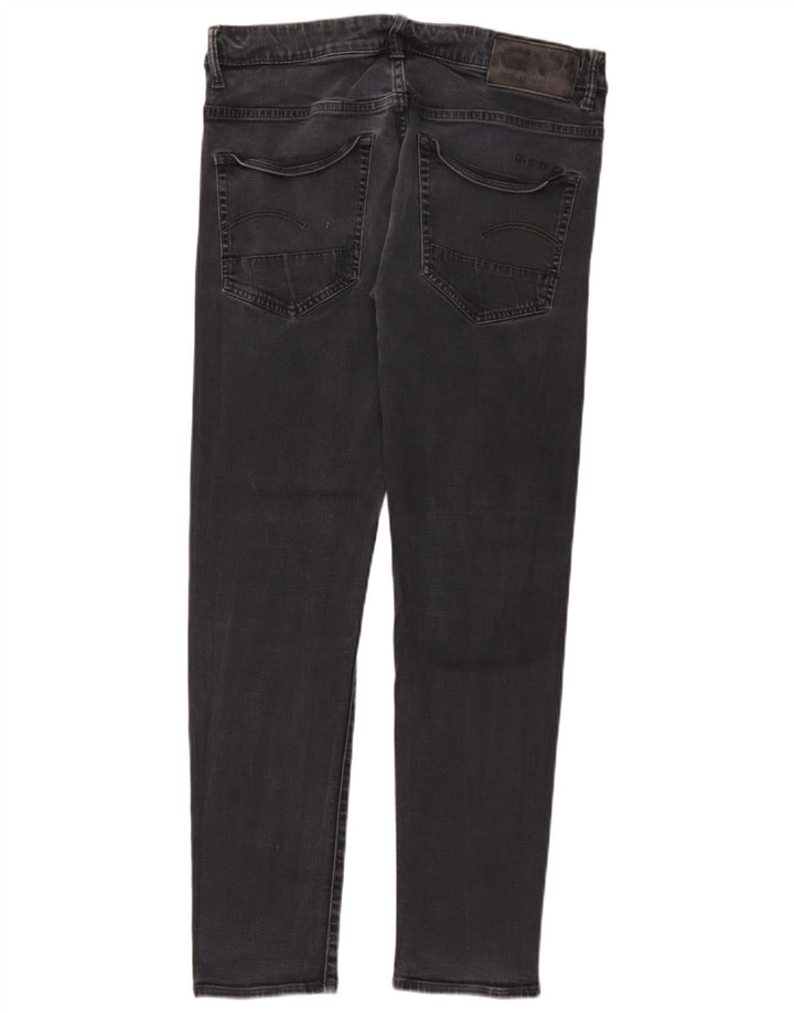 Jeans slim da uomo G-Star 3301 W34 L32 cotone nero