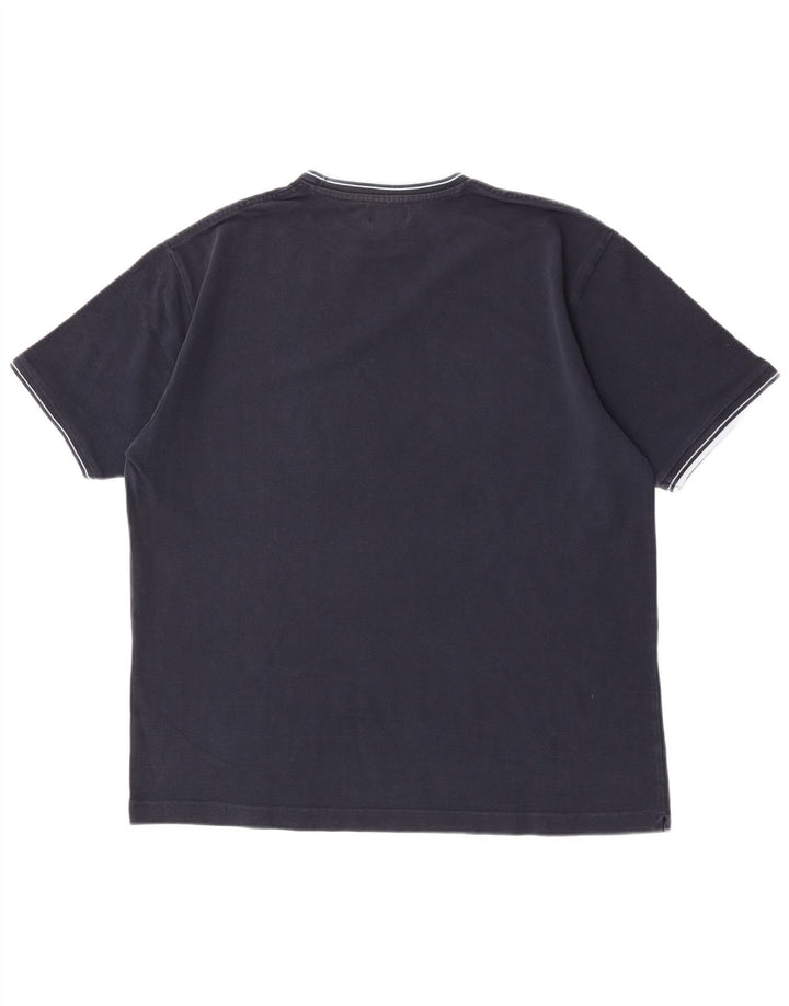 T-shirt da uomo Kappa Top 2XL Blu Navy in cotone