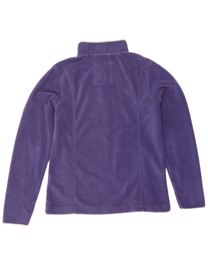 Maglione in pile da donna con collo con zip Weird Fish UK 10 piccolo poliestere viola