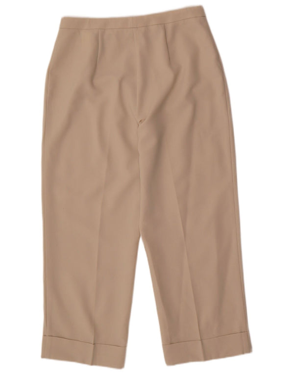 Pantaloni corti dritti da donna Marks & Spencer UK 12 Medium W30 L24 Beige