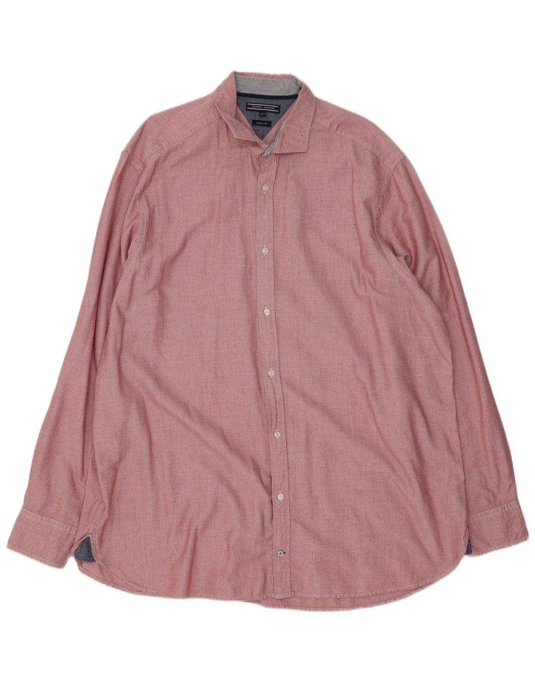 Camicia da uomo alta vestibilità regolare Tommy Hilfiger 3XL cotone rosso