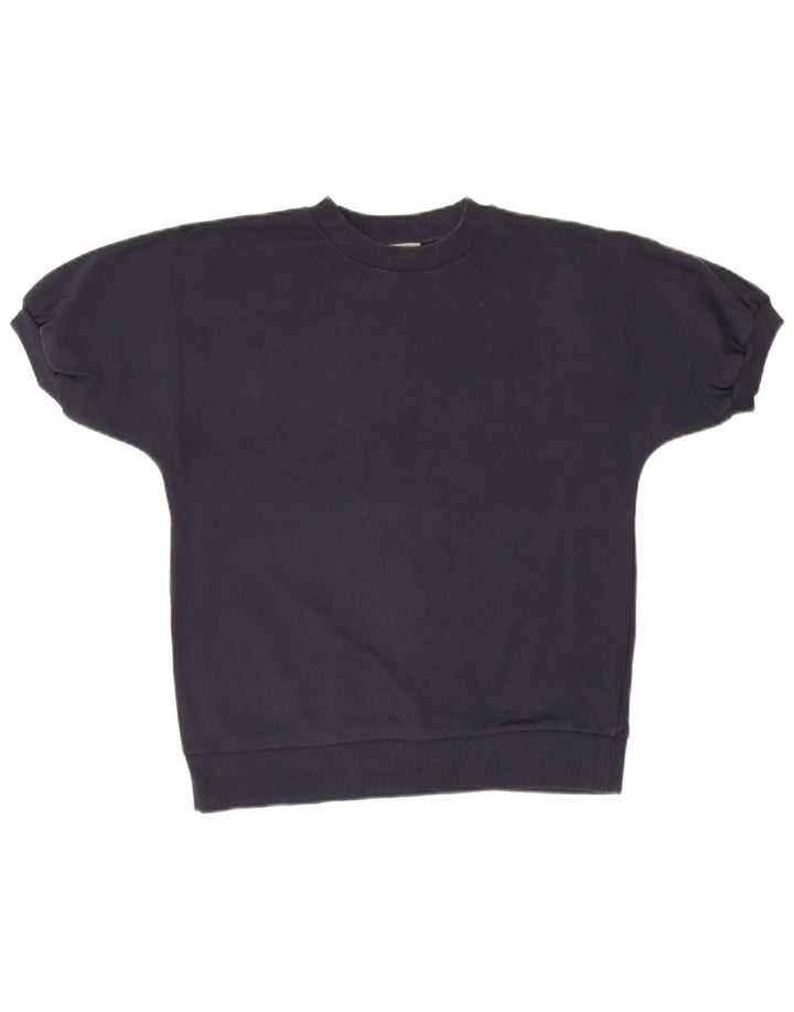 Camicetta oversize da donna Cos Top UK 10 Small Blu Navy Cotone
