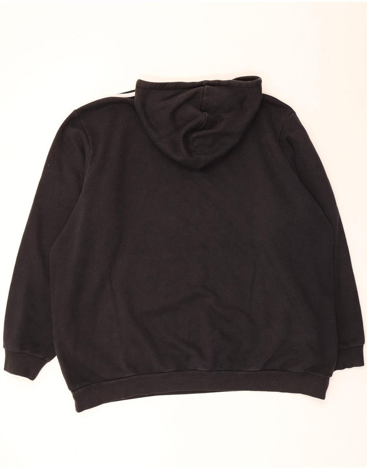 Felpa con cappuccio da uomo Adidas 2XL cotone nero