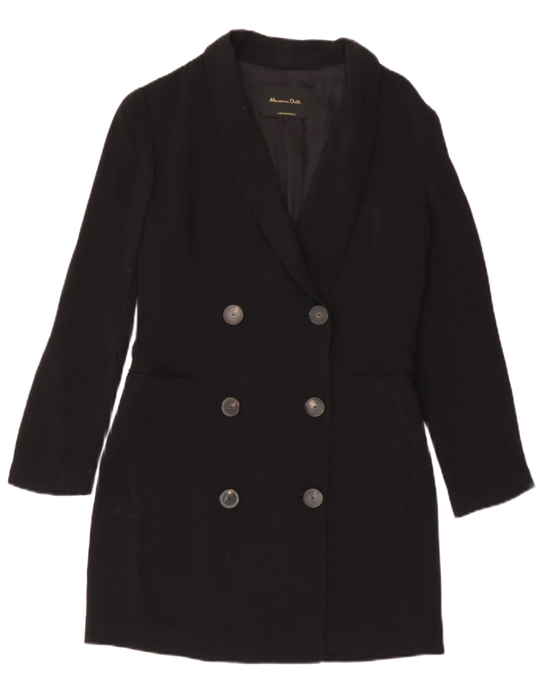 Cappotto doppiopetto da donna Massimo Dutti EU 38 piccolo blu navy