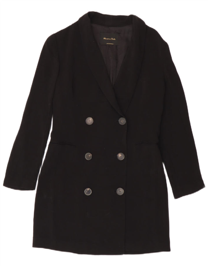 Cappotto doppiopetto da donna Massimo Dutti EU 38 piccolo blu navy