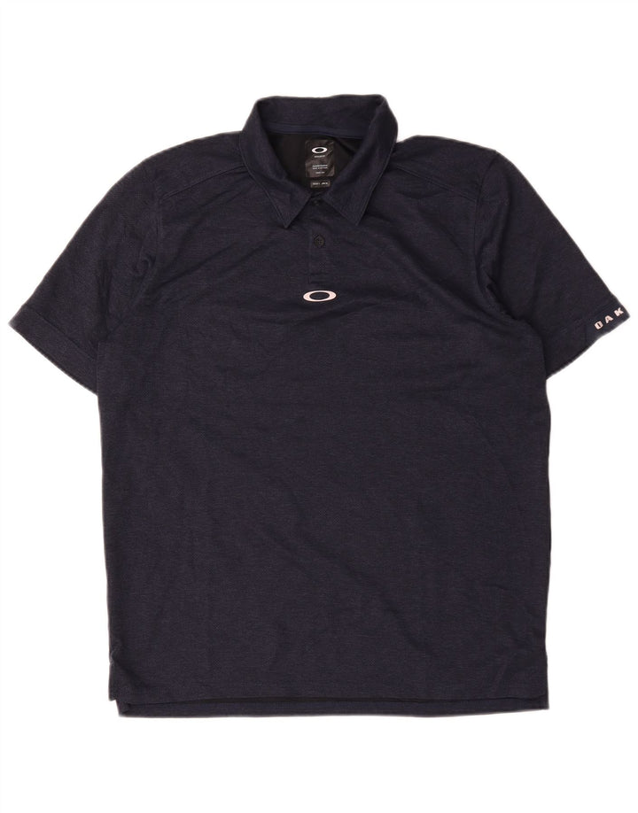 Polo Oakley da uomo con vestibilità regolare, taglia grande, blu navy