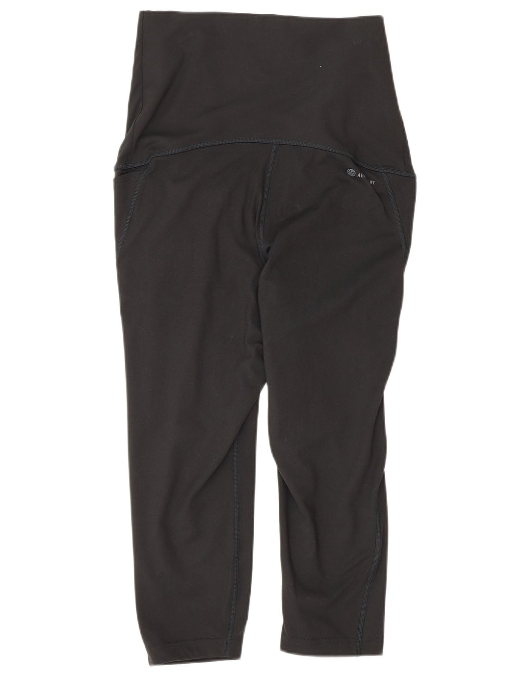 Leggings Capri premaman da donna Adidas UK 12/14 Poliestere nero medio