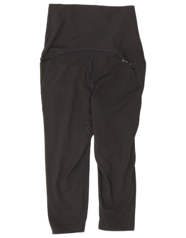 Leggings Capri premaman da donna Adidas UK 12/14 Poliestere nero medio