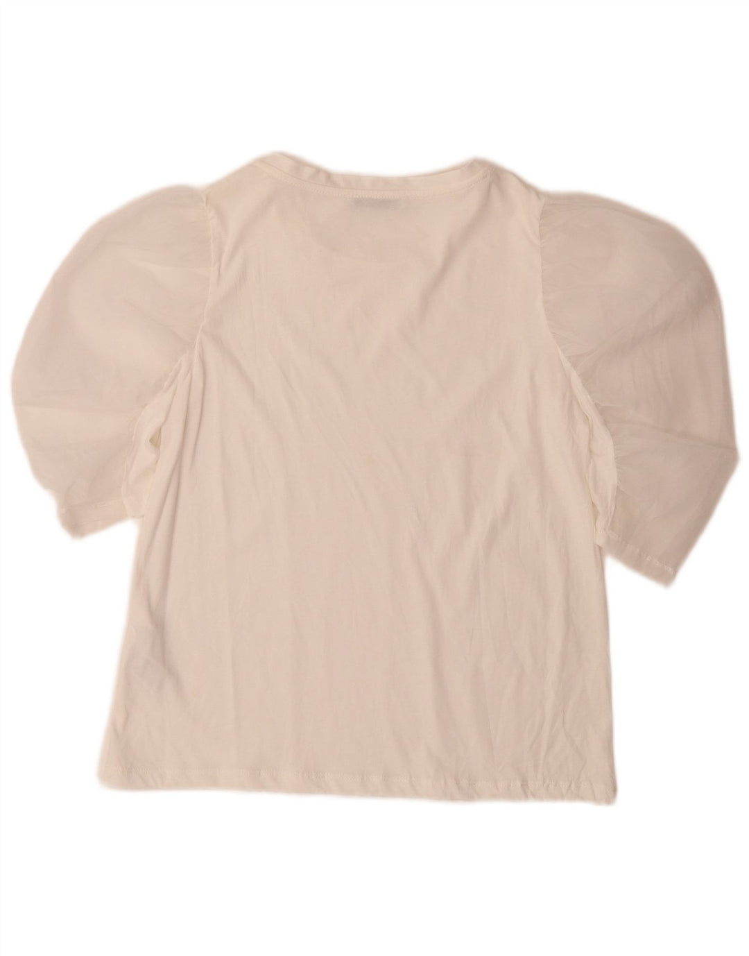 Camicetta da donna Zara Top UK 10 piccola in cotone bianco