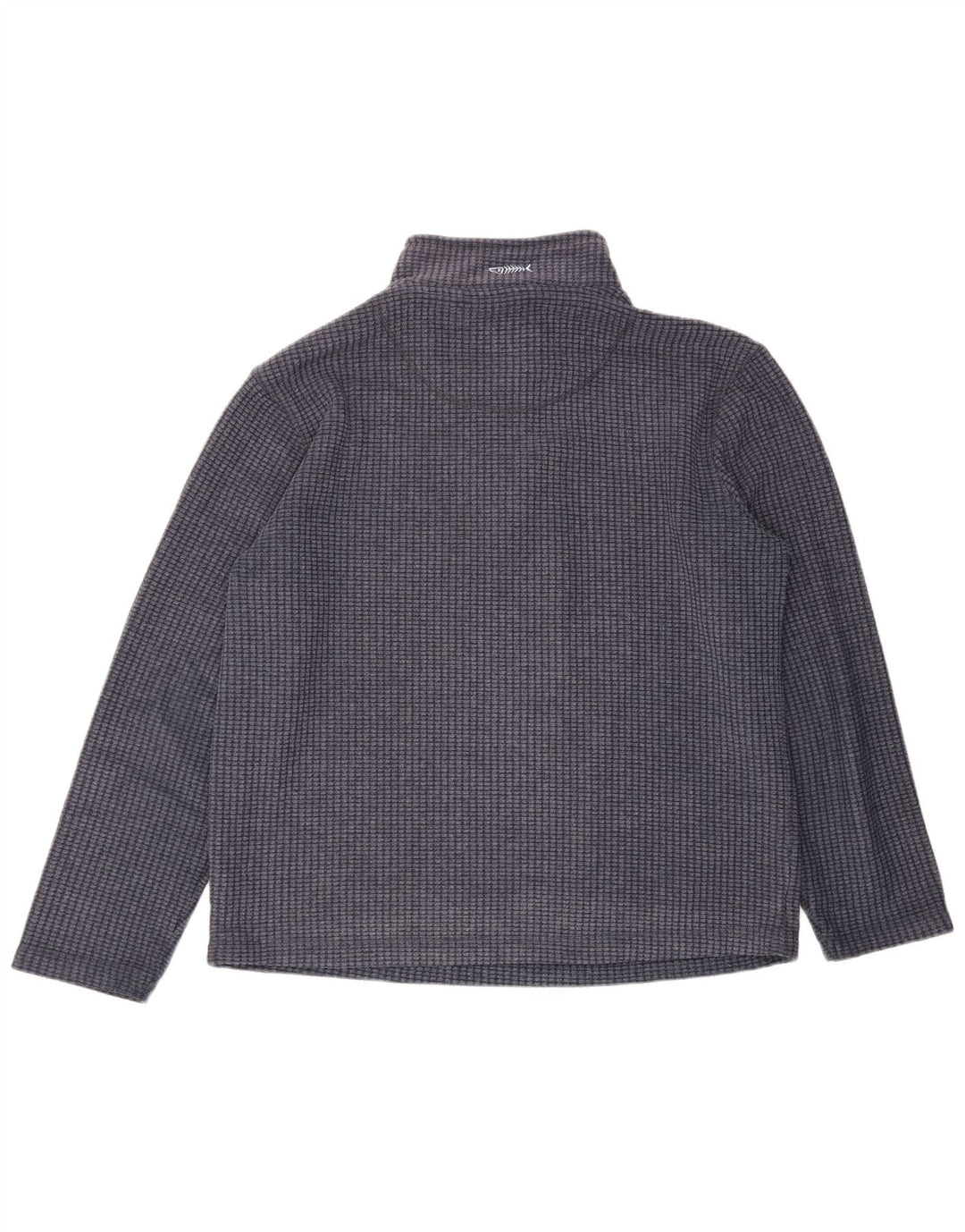 Maglione in pile da uomo con collo con zip Weird Fish, grande poliestere blu navy