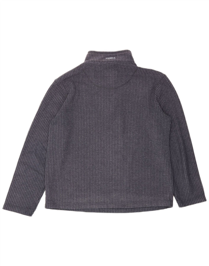 Maglione in pile da uomo con collo con zip Weird Fish, grande poliestere blu navy