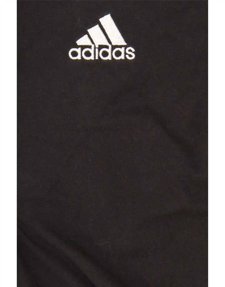 ADIDAS Mens T-Shirt Top XL Black Cotton Vintage Adidas and Second-Hand Adidas from Messina Hembry 