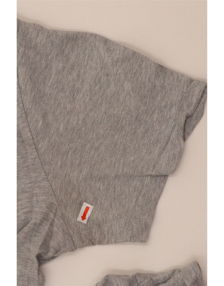 T-shirt da uomo slim fit All Saints, taglia grande, in cotone grigio