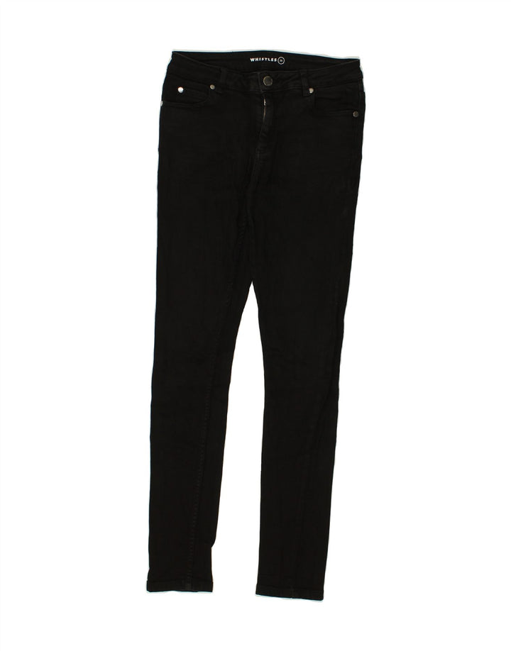 WHISTLES Womens Skinny Jeans W28 L30  Black Cotton | Vintage Whistles | Thrift | Second-Hand Whistles | Used Clothing | Messina Hembry 