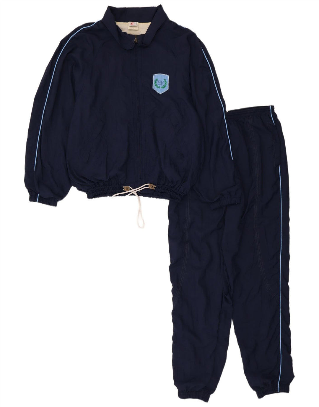 BELFE Mens Full Tracksuit Medium  Navy Blue Polyamide